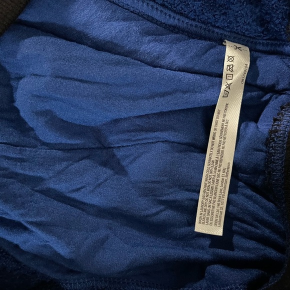 NWT Free People Movement Sz M Cuddle Up Blue Fleece Sweatpants Lounge Comfort - Picture 8 of 8